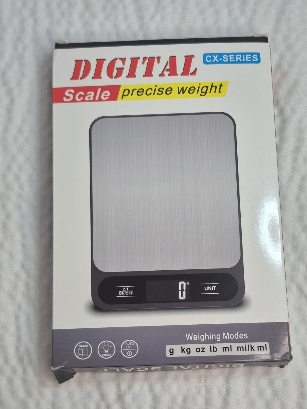 DIGITAL CX-Series Stainless Steel Digital Scale - Silver